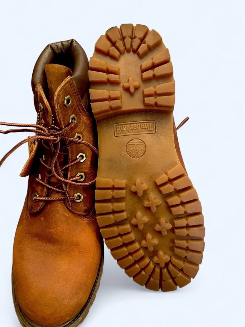 Timberland 6” Waterville Brown Nubuck Leather boot Womens 10 excellent condition - Picture 5 of 6